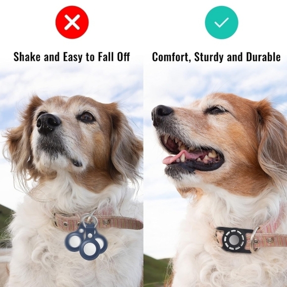 Airtag Dog Collar Holder Fit for Apple Air Tag Dog Collar Size from 0.75 to 1.2 - Picture 3 of 6